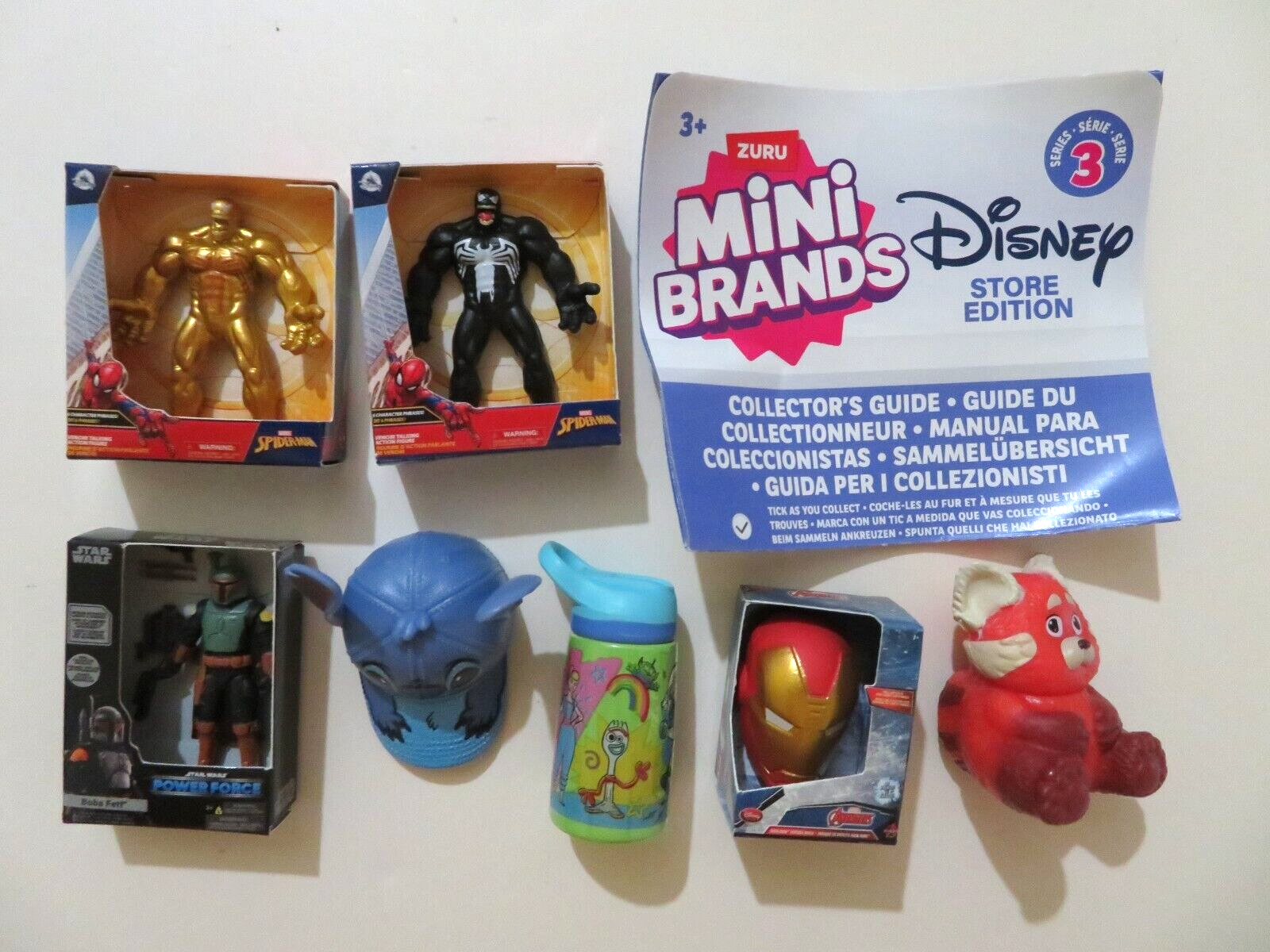 Zuru 5 Surprise Mini Brands Disney Series 3 Stitch Hat Ultra Rare Spiderman Lot