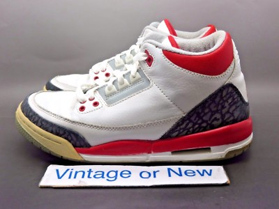 Nike Air Jordan III 3 Fire Red Retro GS 2007 sz 5.5Y | eBay