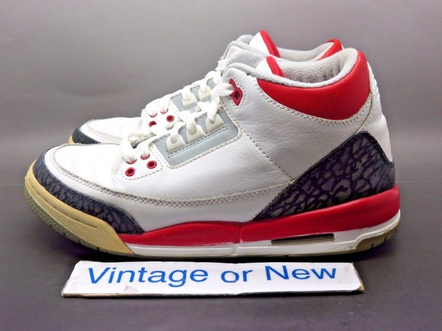 Nike Air Jordan III 3 Fire Red Retro GS 2007 sz 5.5Y | eBay