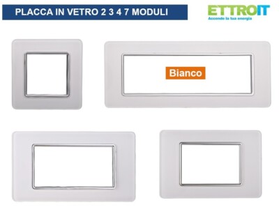 Placca Compatibile Vimar Arke - Copriinterruttori In Plastica Bianca Per 3 Posti/Moduli - Facile Installazione - Foto 7