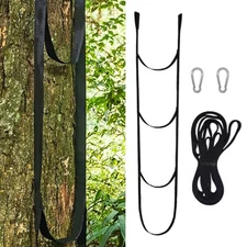 3 Steps Climbing Stick Aider Heavy Duty Webbing Rope Ladder For Hunting Climbing