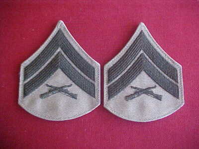  NEW US Marine Corps - Corporal Chevrons E-4 for FEMALE Khaki shirt