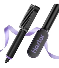 Hair Straightener Brush, Hastar Ceramic Negative Ion Straightening Comb