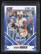 2023 Panini Score Hendon Hooker #15 NFL Draft Rookie Showcase Blue /100 