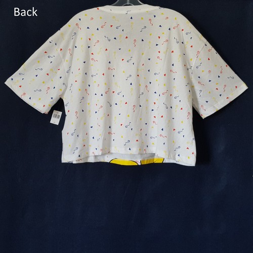 NWT Walt Disney World Vault Collection 50 Mickey 15 Years White L Crop Top Shirt - Picture 3 of 13