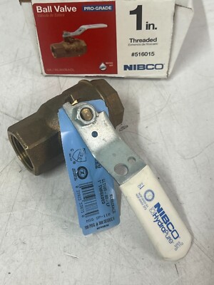 NIBCO HydraPure Bronze Pro Grade 1'' FNPT Ball Valve 516015