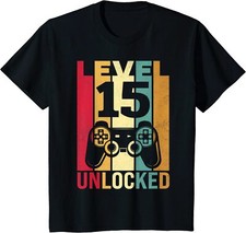 15 Birthday Fun Boy Men Son Funny Gamer 15th Birthday Youth Unisex T-shirt
