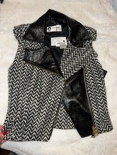 Lanvin Paris Double Zip Veste Jacket Size 6uk Bnwt Rrp £1565