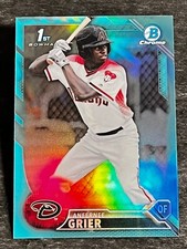 2016 Bowman Chrome 1st PROSPECT ROOKIE TEAL REFRACTOR Anfernee Grier, item 1