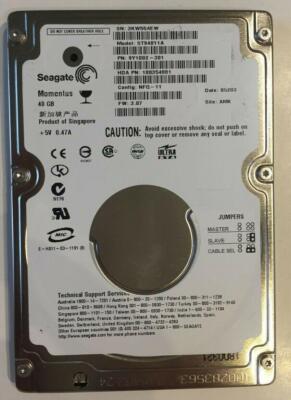 Seagate Momentus ST94011A 40GB Festplatte Harddisk HD 2,5 Zoll IDE Computer PC
