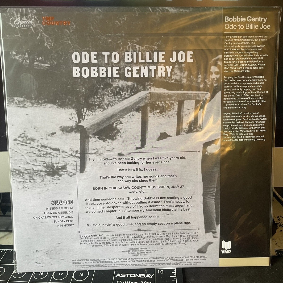 BOBBIE GENTRY ODE TO BILLIE JOE VINYL NEW! LIMITED ORANGE LP