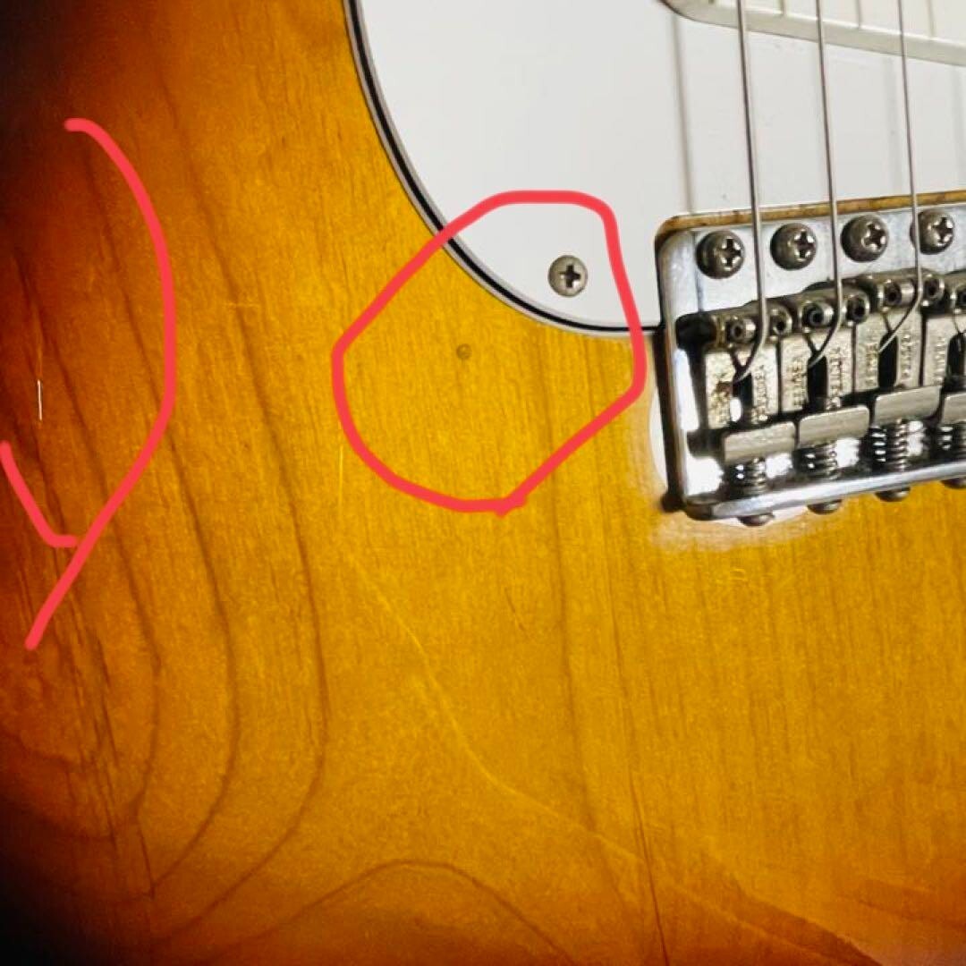 Electric Guitar Fender ST68-TX 3TS M Stratocaster Maple Sunburst S/N U050681