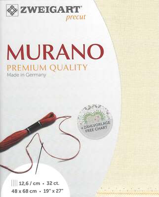 Precut Zweigart Murano 32 count Ivory 3984/264