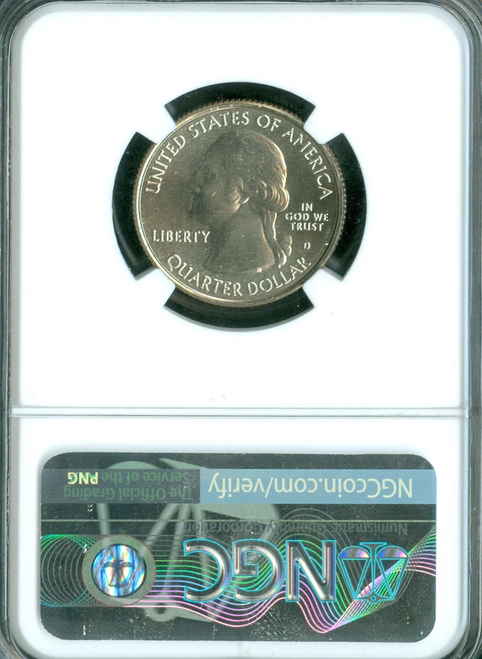 2018 D VOYAGUERS QUARTER NGC MS67 PQ MAC SPOTLESS  . - Image 2 of 2
