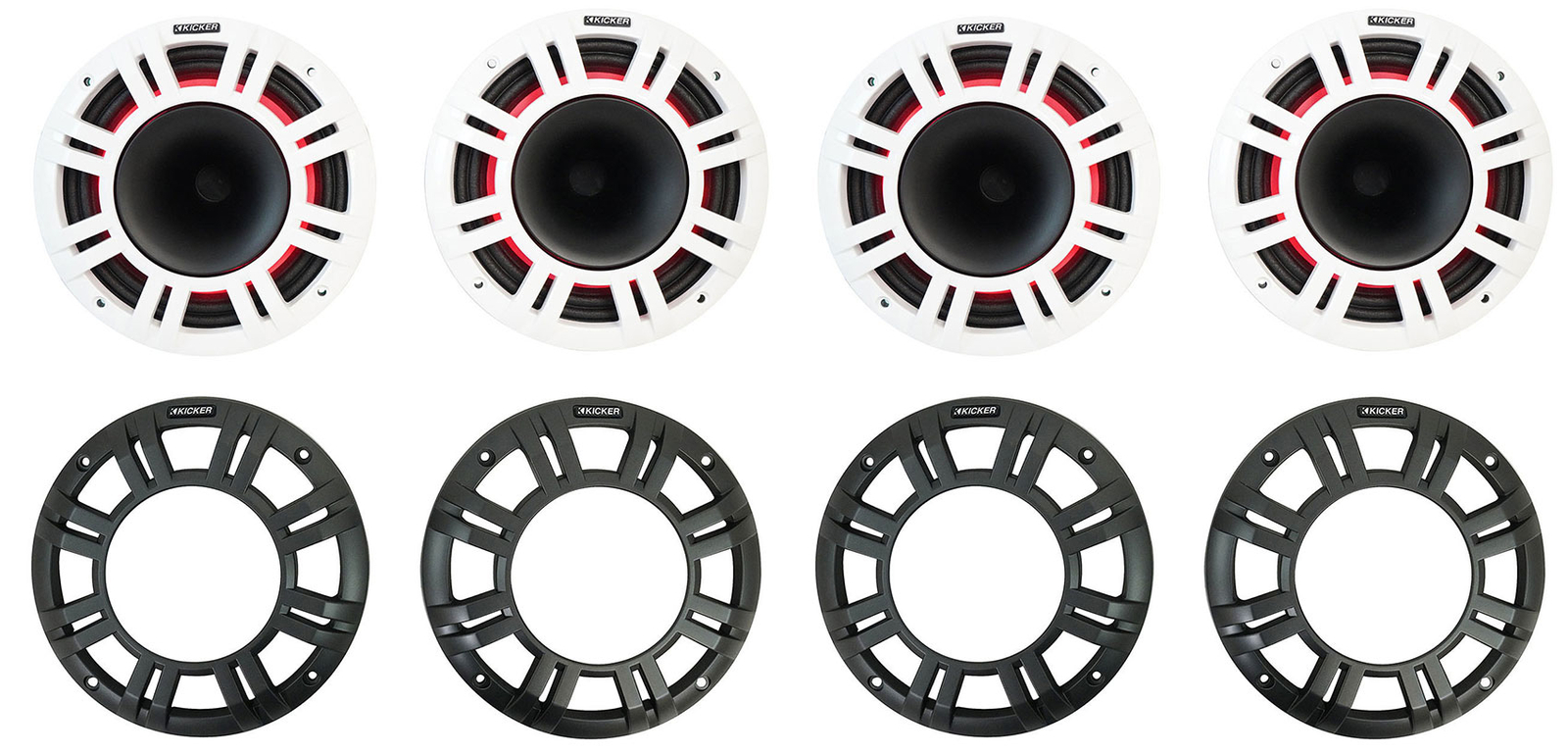 4 KICKER 48KMXL84 - 8 500-ваттных динамиков для морских судов со светодиодной подсветкой KMXL8 217290₽