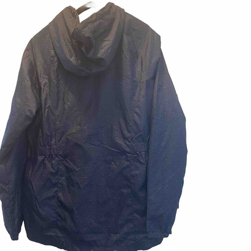 New Balance Windbreaker Jacket Womens ExtraLarge Blue Hooded Full Zip Pockets - Picture 10 of 11
