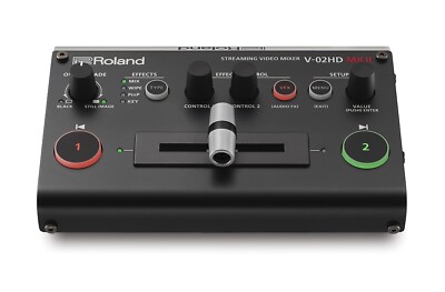 Roland V-02HD MK II 10 Channel Digital Audio Streaming Video Mixer USB HDMI