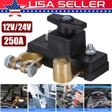 Car Battery Disconnect Isolator Cut Off Switch 12V 24V Brass Battery Terminal 