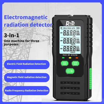 R&D RD630 3-in-1 Portable EF MF RF Radiation Detector Multifunctional Tester New