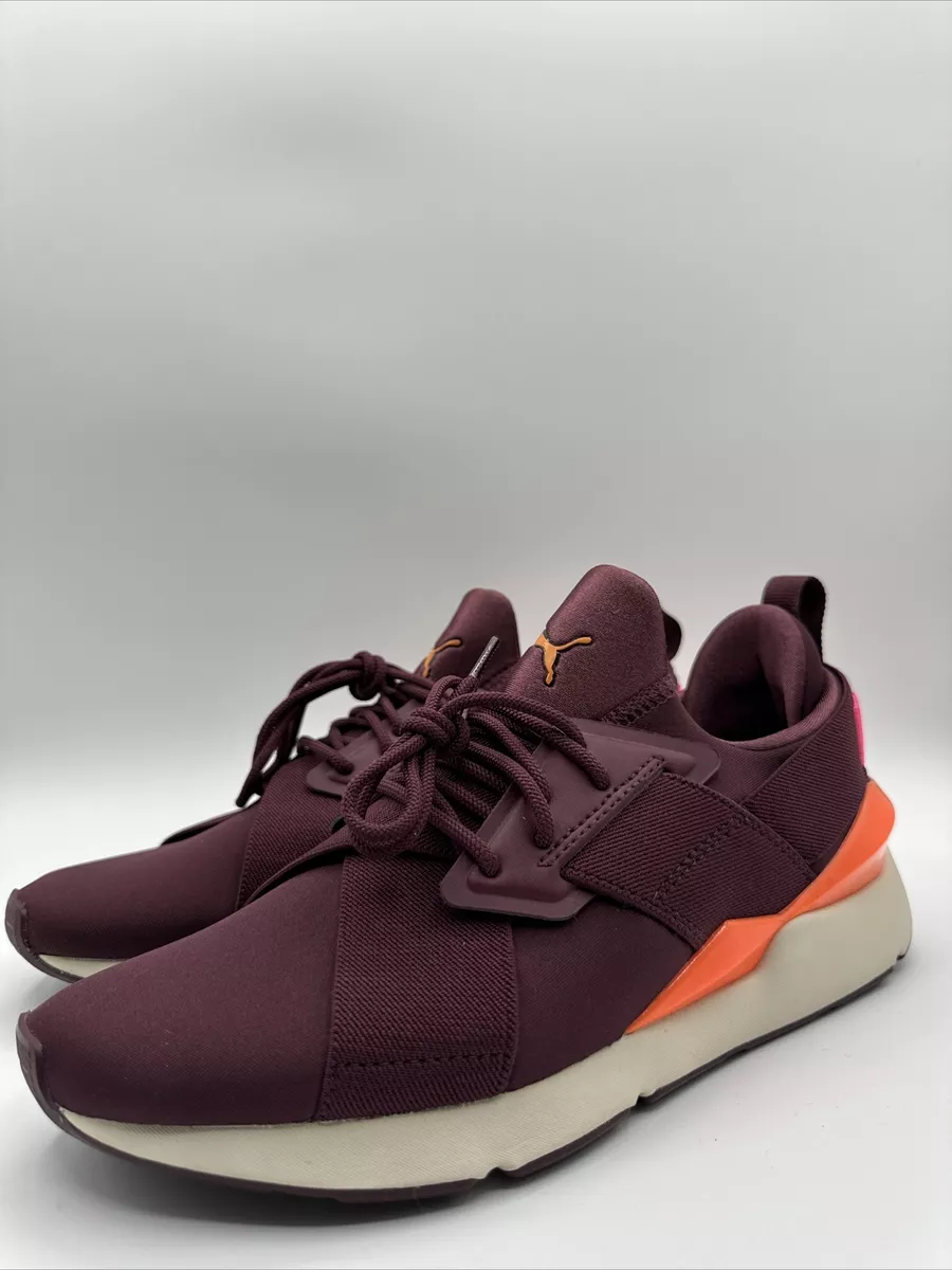 PUMA Sneakers Women s Size 8 Purple Fig Orange Muse Chase Running