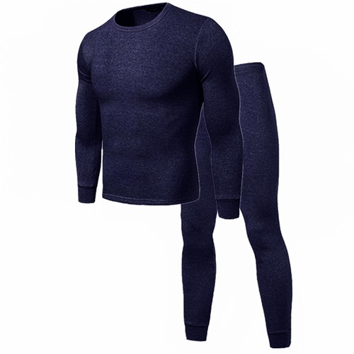 Men 100% Cotton Thermal Fleece Lined Long Johns Warm Underwear Top+Pants 2PC Set - Picture 14 of 15