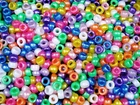 Pony Beads 6.5x4mm Pearl Mix 1000pc DIY Kids Jewellery Bracelets