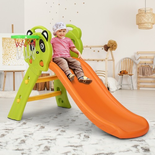Keezi Kids Slippery Slide Basketball Ring Hoop Indoor Outdoor Playground 100cm - Picture 8 of 8