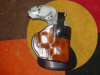 Bond Arms Texas Defender-Rowdy brown leather paddle holster