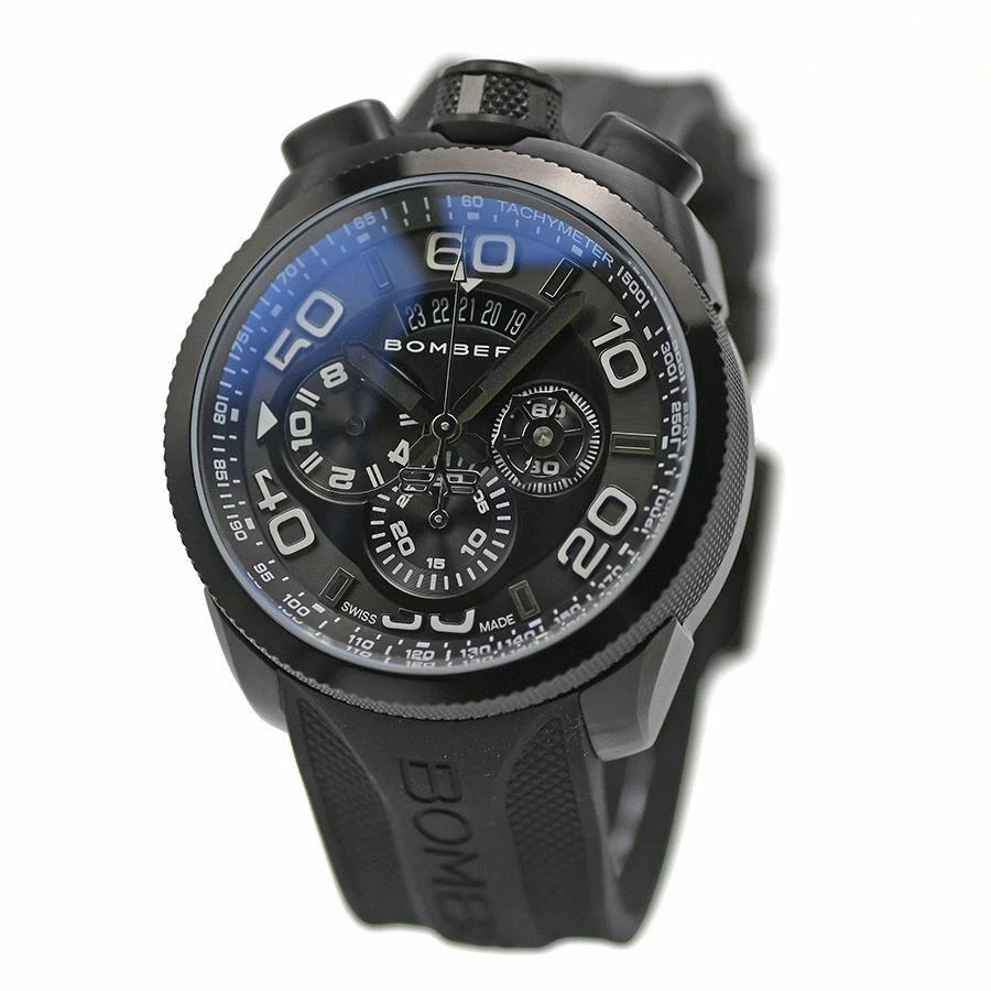 BOMBERG BOLT 68 Chronograph Pocket Watch BS45CHPBA.012.3 Quartz Black Mens