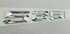 CHROME 535I FIT 535I REAR TRUNK NAMEPLATE BADGE EMBLEM NUMBERS LETTER DECAL NAME