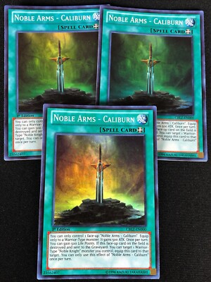 YUGIOH NOBLE ARMS CALIBURN CBLZ-EN000 1ST SUPER X3 (NM)