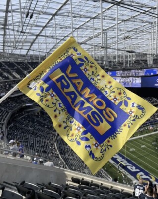 Los Angeles Rams 2023 Vamos Rams Wall Flag SGA | eBay