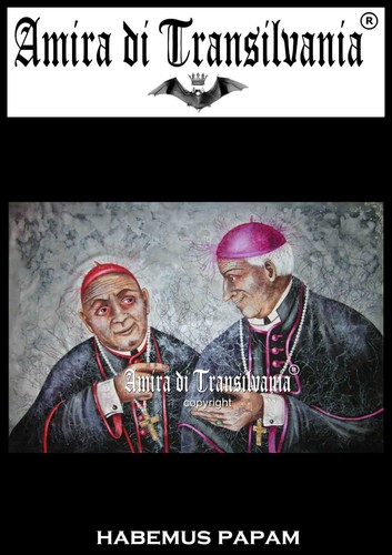modern contemporary art painting catholic church pope portrait figures religions - Picture 4 of 24