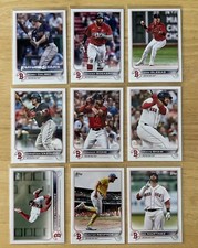 Boston Red Sox 2022 Topps Series 1, 2, & Update Base Team Set *36 cards*