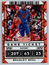 2020 Panini Contenders Draft Picks #35 Bradley Beal Game Ticket Green Explosion