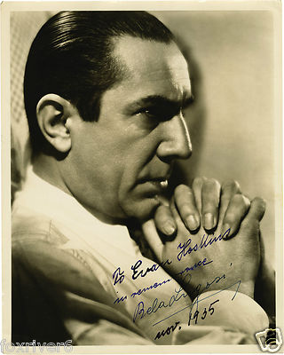 BELA LUGOSI Signed Photograph - Horror Film Star Actor - Count Dracula ...