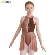 Children Girls Latin Salsa Dance Dress Ballroom Costume Competition Dancewear