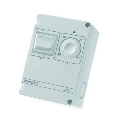 DEVI Allzweckthermostat weiß 1W Aufputz IP44 230V Ein-/Ausschalter... DEVIREG610