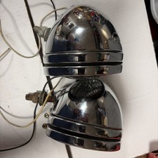 2 Kd Vintage Chrome Spotlight - Fog Light - Double Ring - 5 - Rat Rod