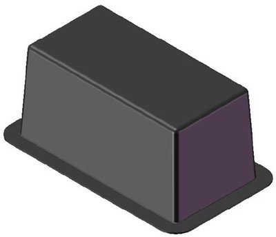 Blank 10'' x 5'' ABS Plastic Transition Box by MSI (TB105)