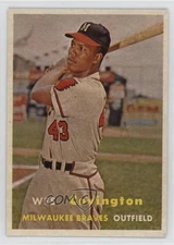 1957 Topps Scarce Series Wes Covington #283 Rookie RC