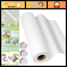 Woven Cotton Iron-On Fusible Interfacing 10.6" x 10 Yards - Heavyweight DIY Craf