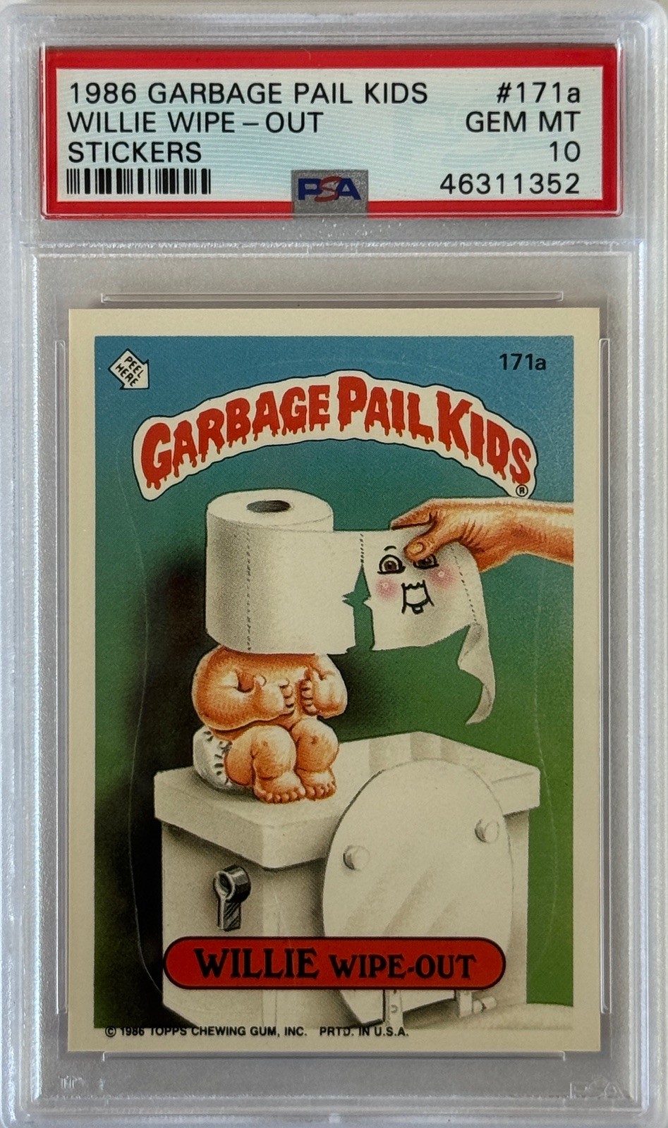 Willie Wiped-Out PSA 10