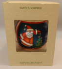 Vintage 1981 Hallmark Santa’s Surprise Ornament Unbreakable Satin Bulb Keepsake