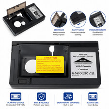 VHS VCR VHS-C Cassette Adapter For SVHS-C Tapes Camcorders RCA Motorized US