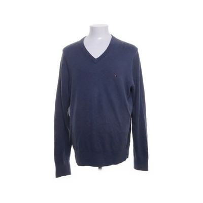 Tommy Hilfiger, Pullover, Größe: XXL, Blau, Kaschmir/Baumwolle, Einfarbig #pFG