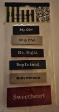 Threads Woven Love  Labels by Me&My Big Ideas Sweetheart My Girl Boyfriend 