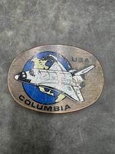 Vintage Rare Space Shuttle Columbia Commemorative Belt Buckle