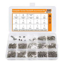 500PCS M.2 SSD Screw Kit, M.2 Standoff and Screw Kit for Asus Gigabyte MSI Asroc