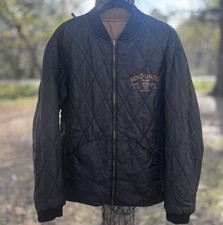 Ecko Unltd. Black Bomber Puffer Jacket Revers...